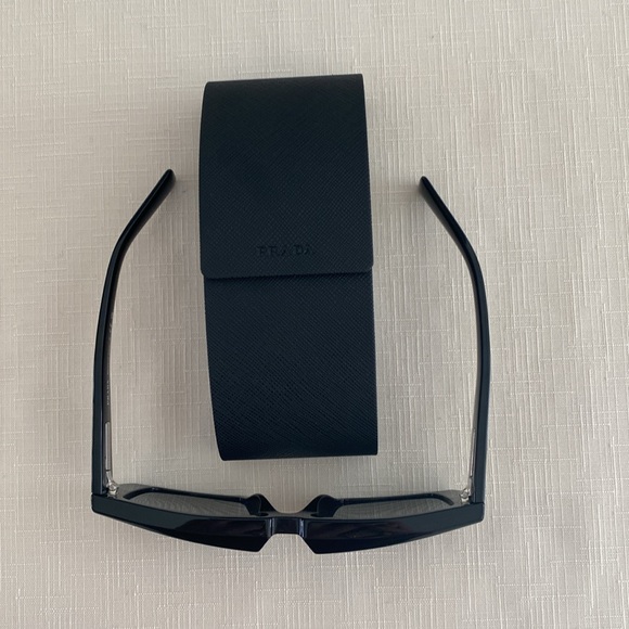 Prada Rectangular Frame Sunglasses with case. - Picture 2 of 14